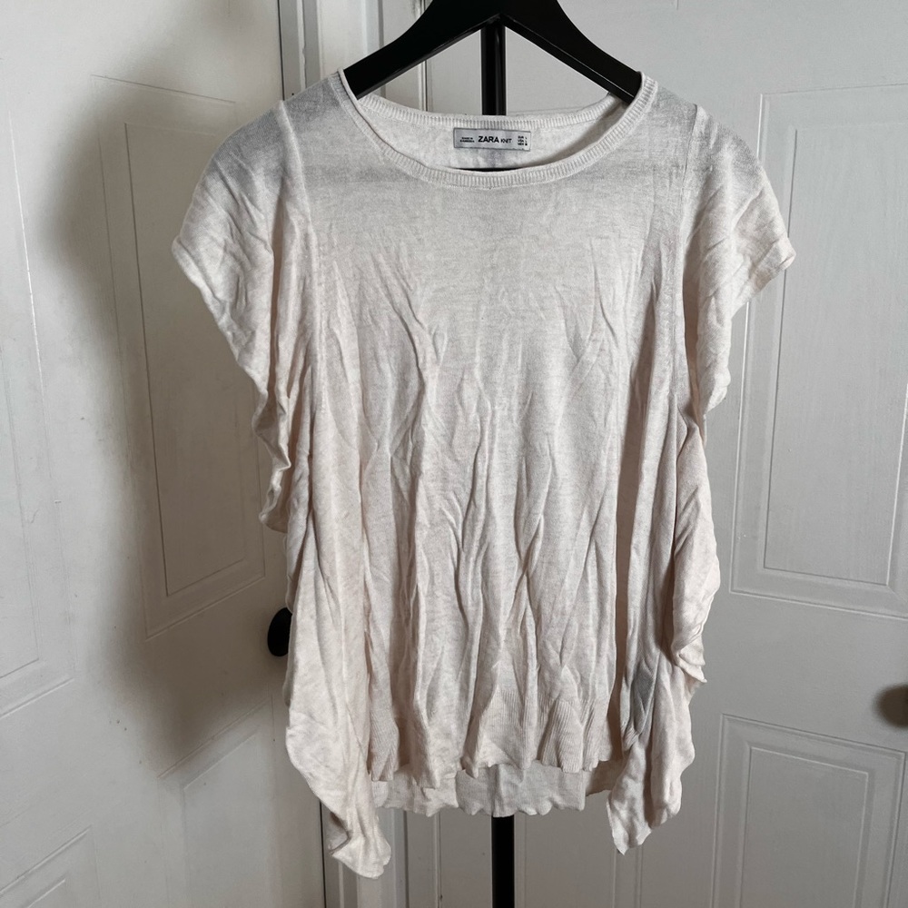 Zara Knit Loose fitting Short Sleve Tee